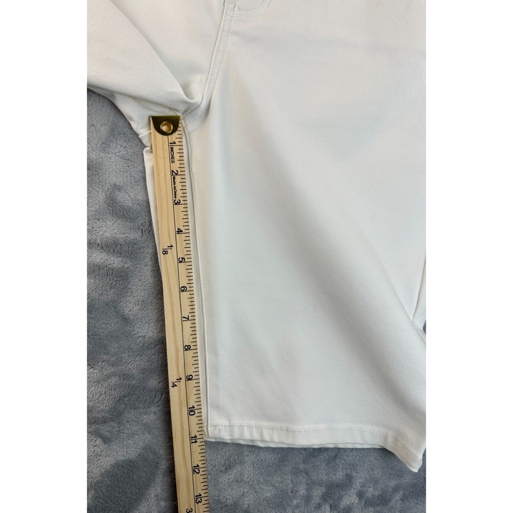 Liverpool Cruiser Jorts Womens 12/31 Waist White Stretch Denim Bermuda High Rise - Picture 15 of 16